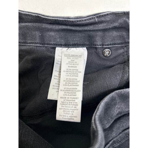 Good American Always Fits women’s black, high waist jeans. Fits Size 14 to 18. - Picture 6 of 6